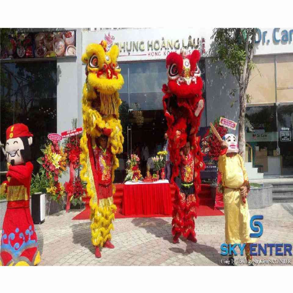 Cho Thuê Lân Sư Rồng Khai Trương Nhà Hàng Phụng Hoàng Lâu